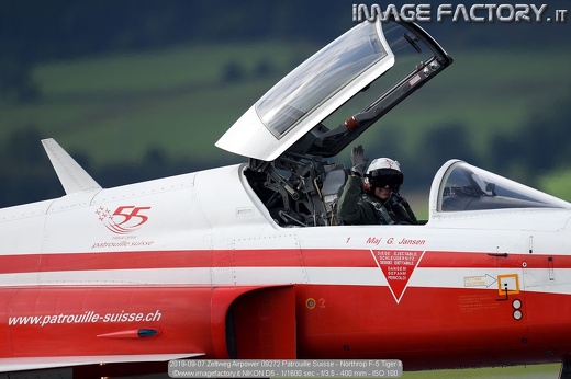 2019-09-07 Zeltweg Airpower 09272 Patrouille Suisse - Northrop F-5 Tiger II